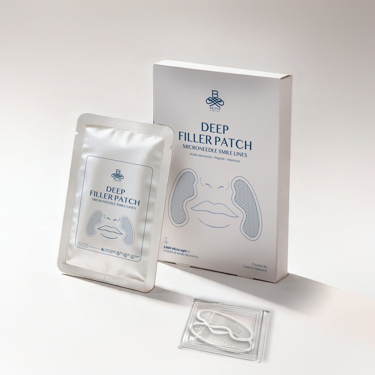 B-SELFIE DEEP FILLER PATCH | Microneedle Smile Lines